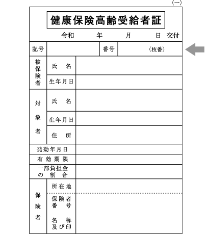 高齢受給者証