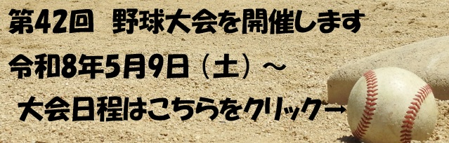 野球大会を開催します